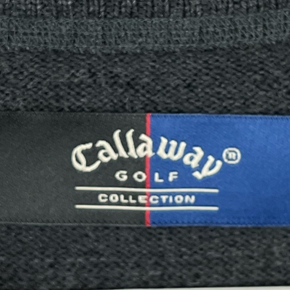 Calloway Golf Merino Wool Sweater Mock Neck XXL Charcoal Gray - Picture 3 of 15